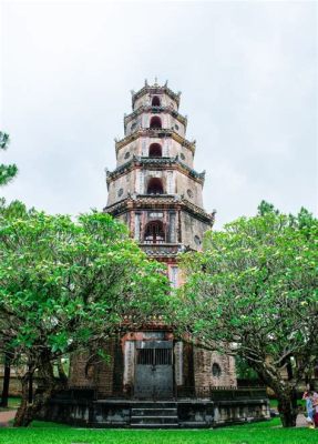 The Pagoda at Sunset on the Perfume River An Enchanting Display of Tranquil Light and Shadow Play