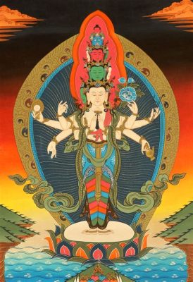  Bodhisattva Avalokiteshvara Explores Compassion and Divine Intervention Through Exquisite Detail and Vibrant Color