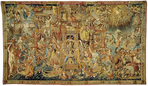 The Benediction of Saint Ildefonso! A Tapestry Woven With Golden Thread and Scenes of Divine Grace