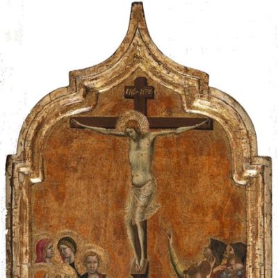 The 'Crucifixion' by Vitale da Bologna: An Excruciatingly Beautiful Depiction of Sacrifice and Divinity!