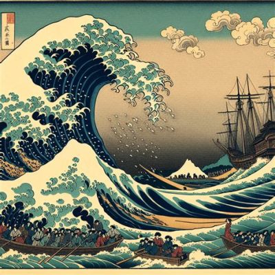 The Great Wave off Kanagawa – A Roaring Symphony of Nature and Delicate Brushstrokes!