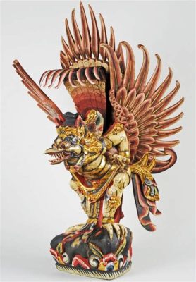 The Guardian Garuda Sculpture: Intricate Stone Carving and Mystical Avian Symbolism!