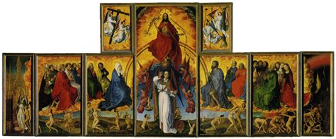 The Last Judgment Altarpiece - A Spectacular Display of Divine Retribution and Heavenly Glory!